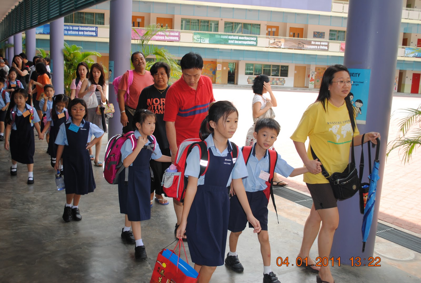 Meridian Primary School Singapore: First Day Of School 2011