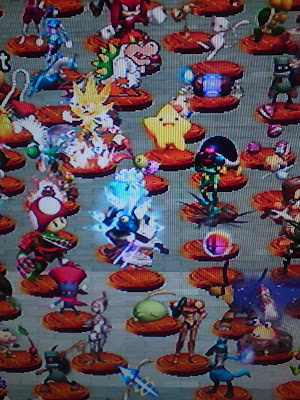 An image of trophies taken on a mobile phone because you can't take a snapshot of the horde. Bastards.