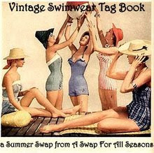 Vintage Swimwear Tag Book Swap