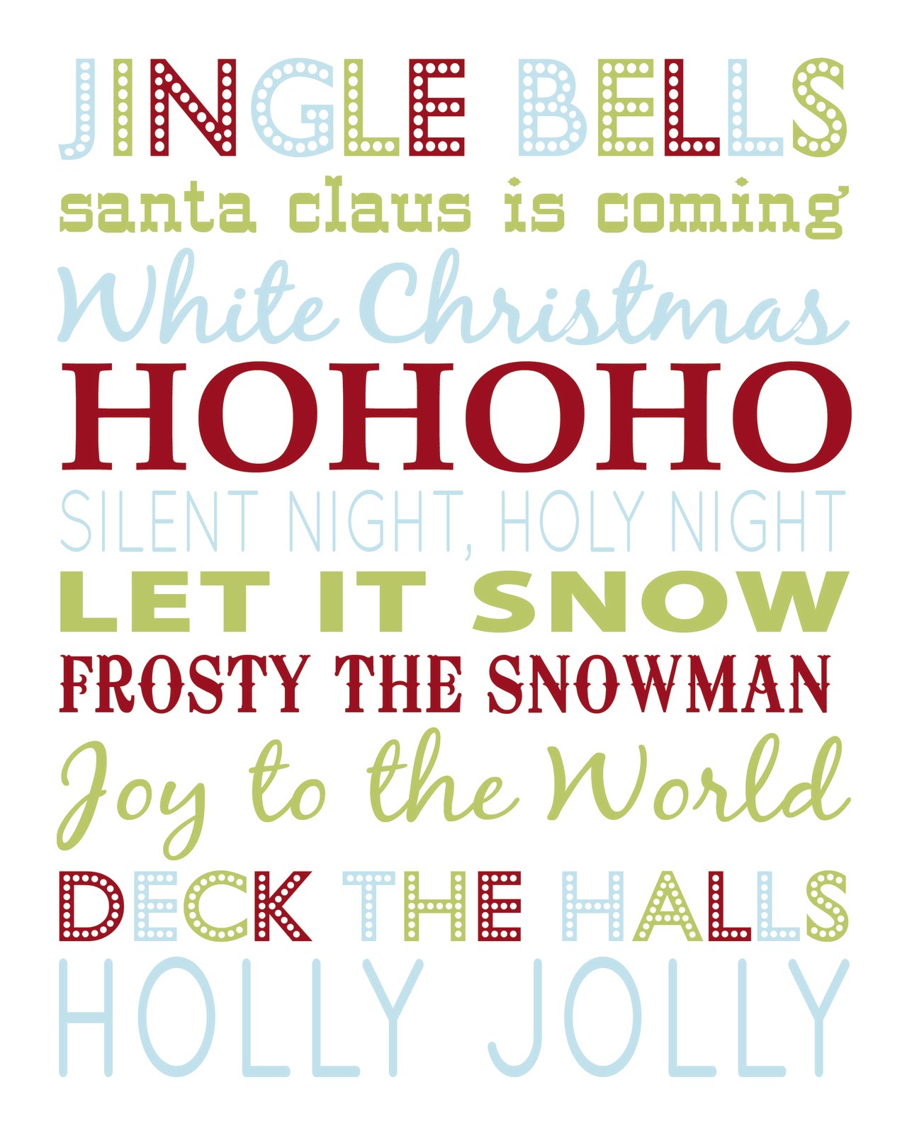 Christmas roundup – cranial hiccups k leigh cards: christmas word prints