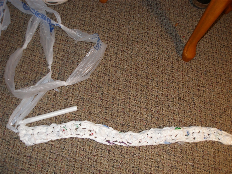 Crocheting Blind Ongoing Crochet Project Plarn Bed Mat