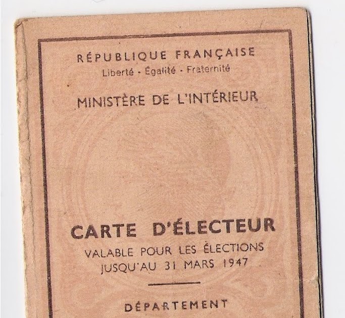 Je N'ai Toujours Pas Recu Ma Carte D'electeur Le Nouveau Siècle: Carte d'Electeur - Carte de Vêtements et d'Articles