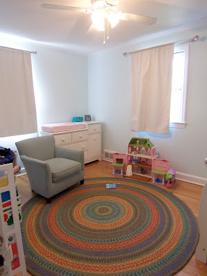 Garnet Hill Fair Isle round rug in child's room