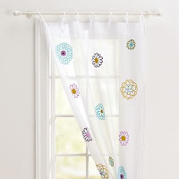 Pottery Barn Madison sheer curtain panels