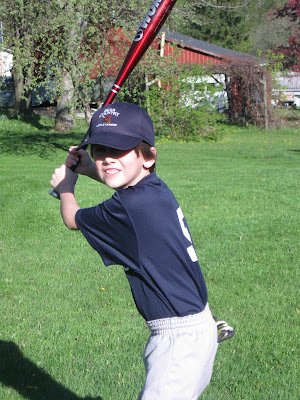 Boy with baseball bat