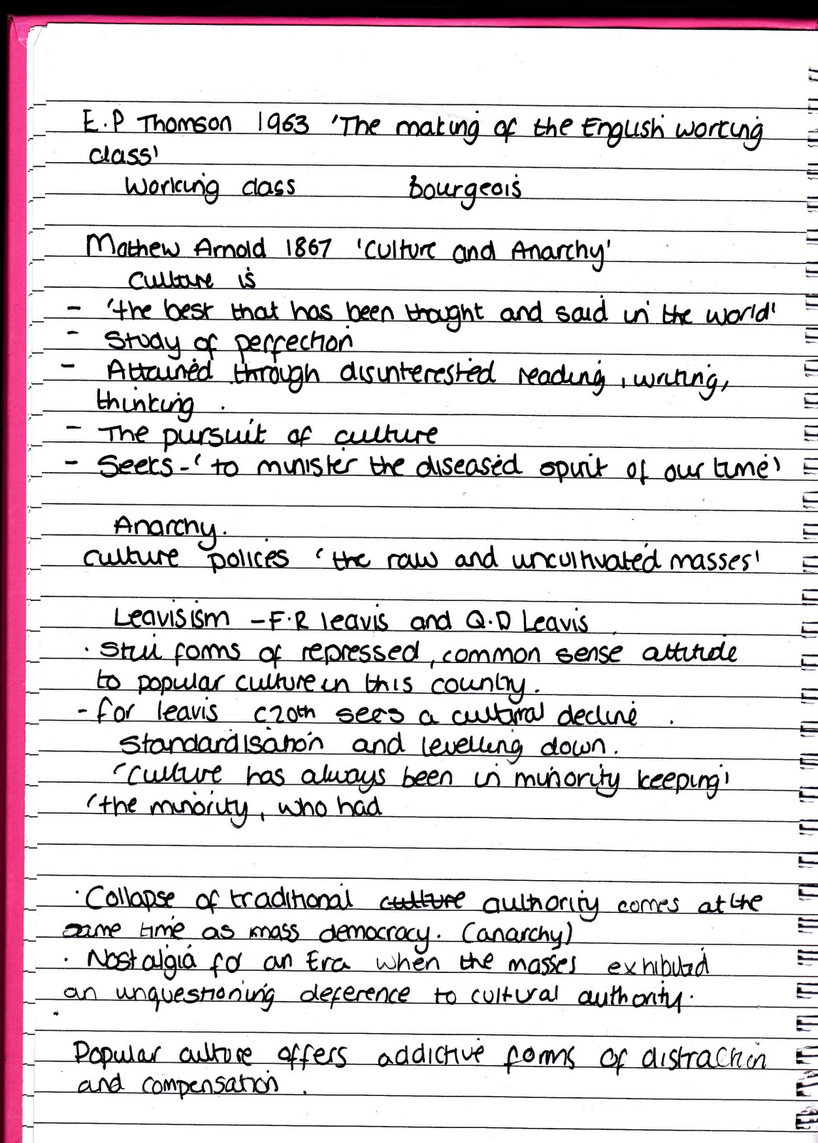 Contextual and theoretical studies Lecture notes