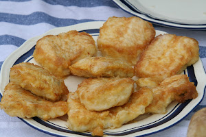 Merluza frita ( fried hake) - Any restaurant in Sanse Old Town- 10 mins from home