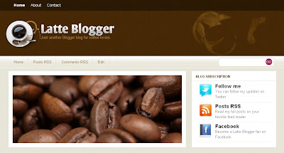 latte-blogger-template