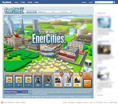 games for facebook. EnerCities On Facebook