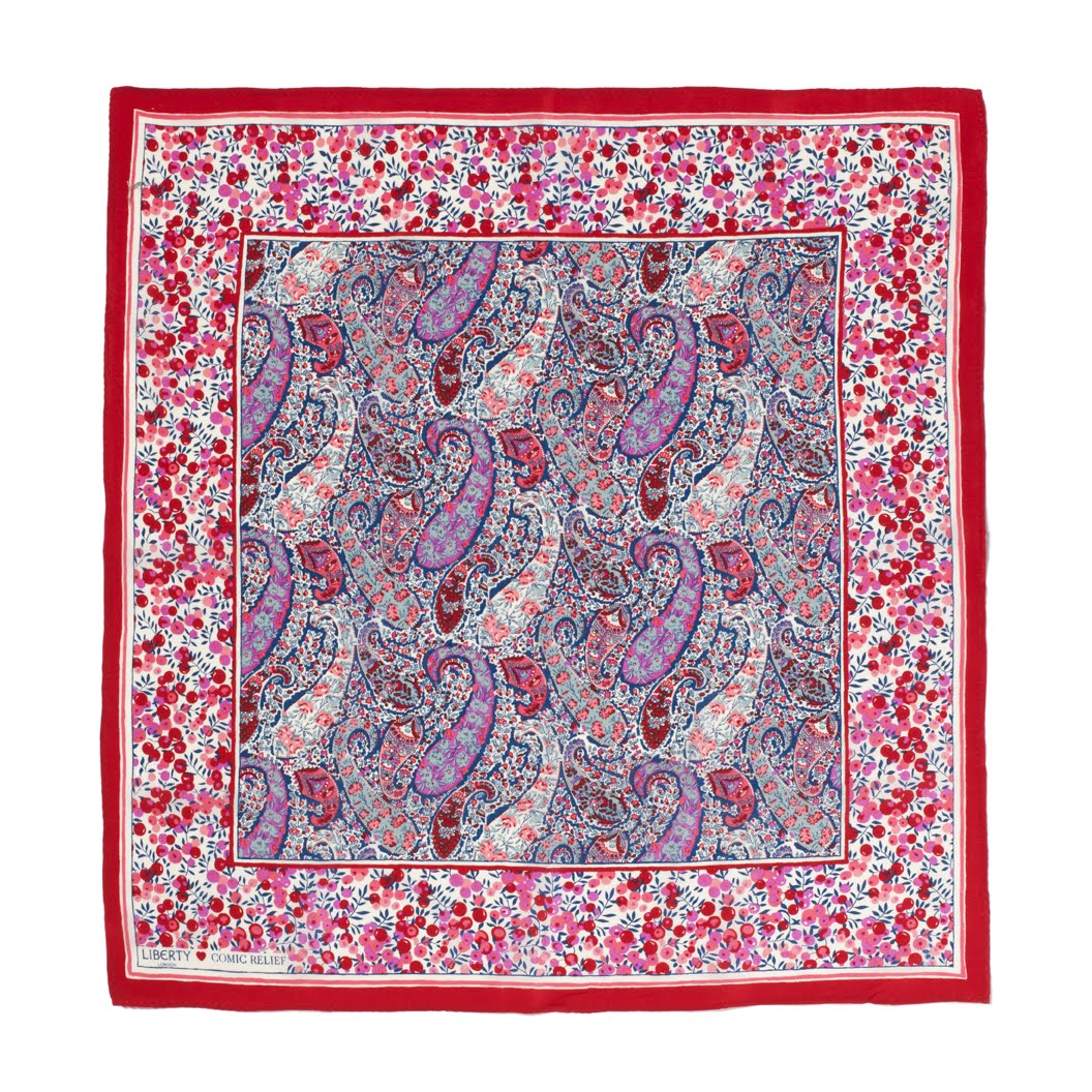 Liberty x TK Maxx scarf for Red Nose Day DisneyRollerGirl