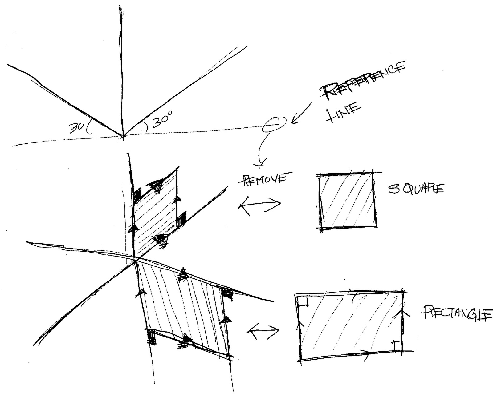 3D and number two and three dimensional square and rectangle
