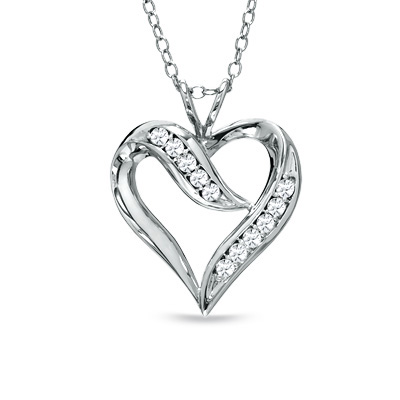 zales has a diamond heart pendant necklace for just  19 99 shipping ...