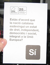 Sí, vull que la nació catalana sigui un Estat independent.