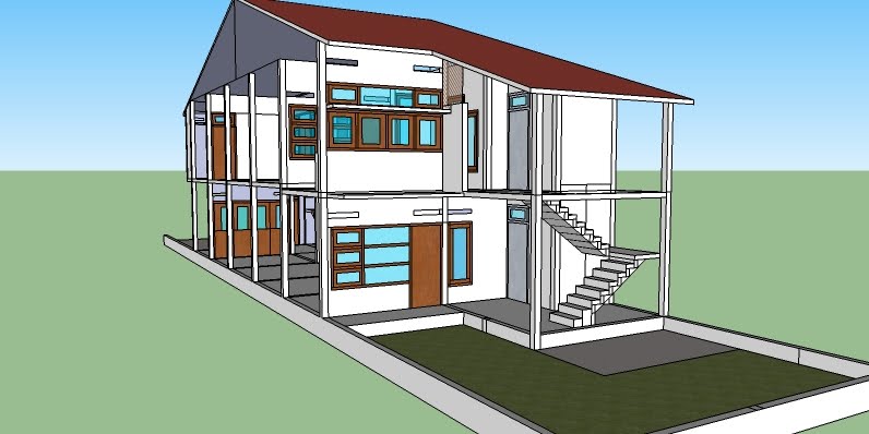 ManNusantara Design Indonesia: Desain Bangunan Rumah Toko 