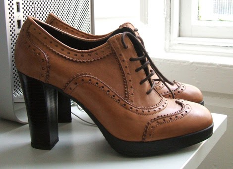 small heeled brogues