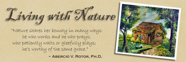 Living with Nature -  School on Blog by Dr. Abercio V. Rotor