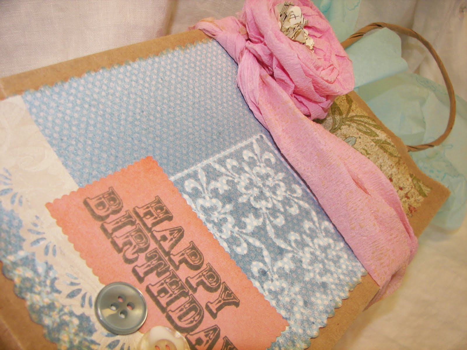 Creativity is good. Crepe Paper Gift Bag