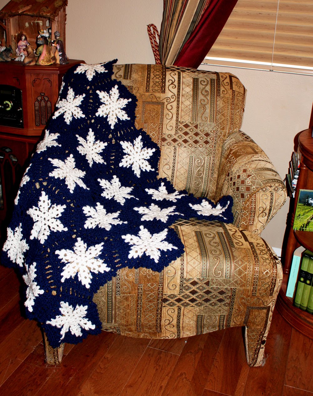 Inspired and Unscripted Snowflake Crochet Afghan