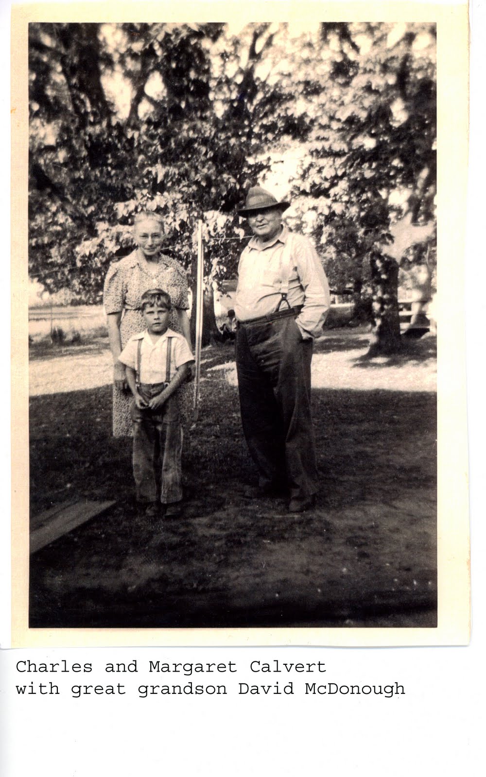 The Calvert Family History Charles and Margaret Calvert with David