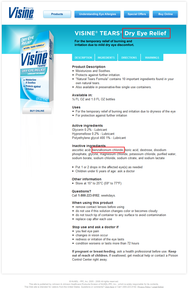 EyeSite Visine