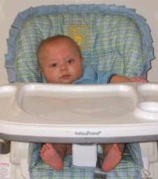 Big guy in his high chair