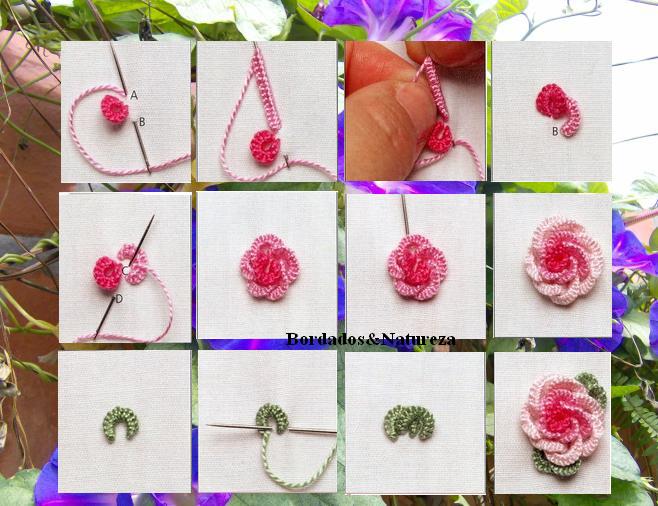 Bordado Passo a Passo: Bordado Ponto Rococó