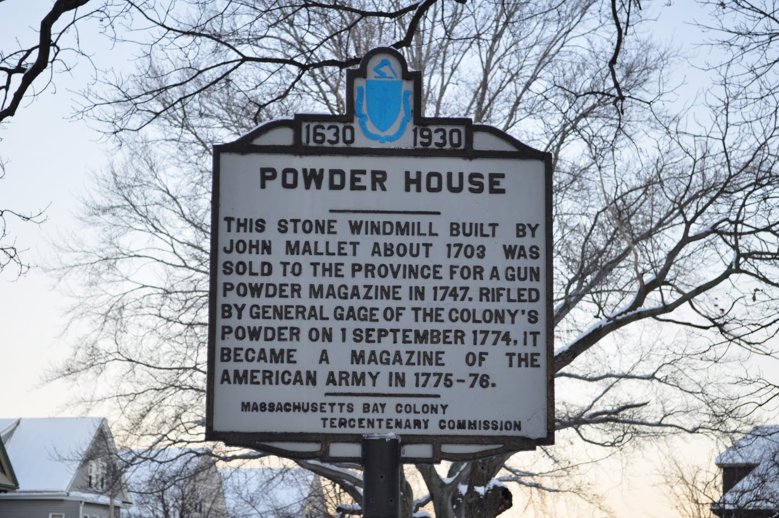 The Reversed View of Massachusetts Powder House, Somerville
