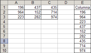 techo Desobediencia descuento JLD Excel en Castellano - Usar Microsoft Excel eficientemente: Convertir  datos de matriz a columna o fila en Excel