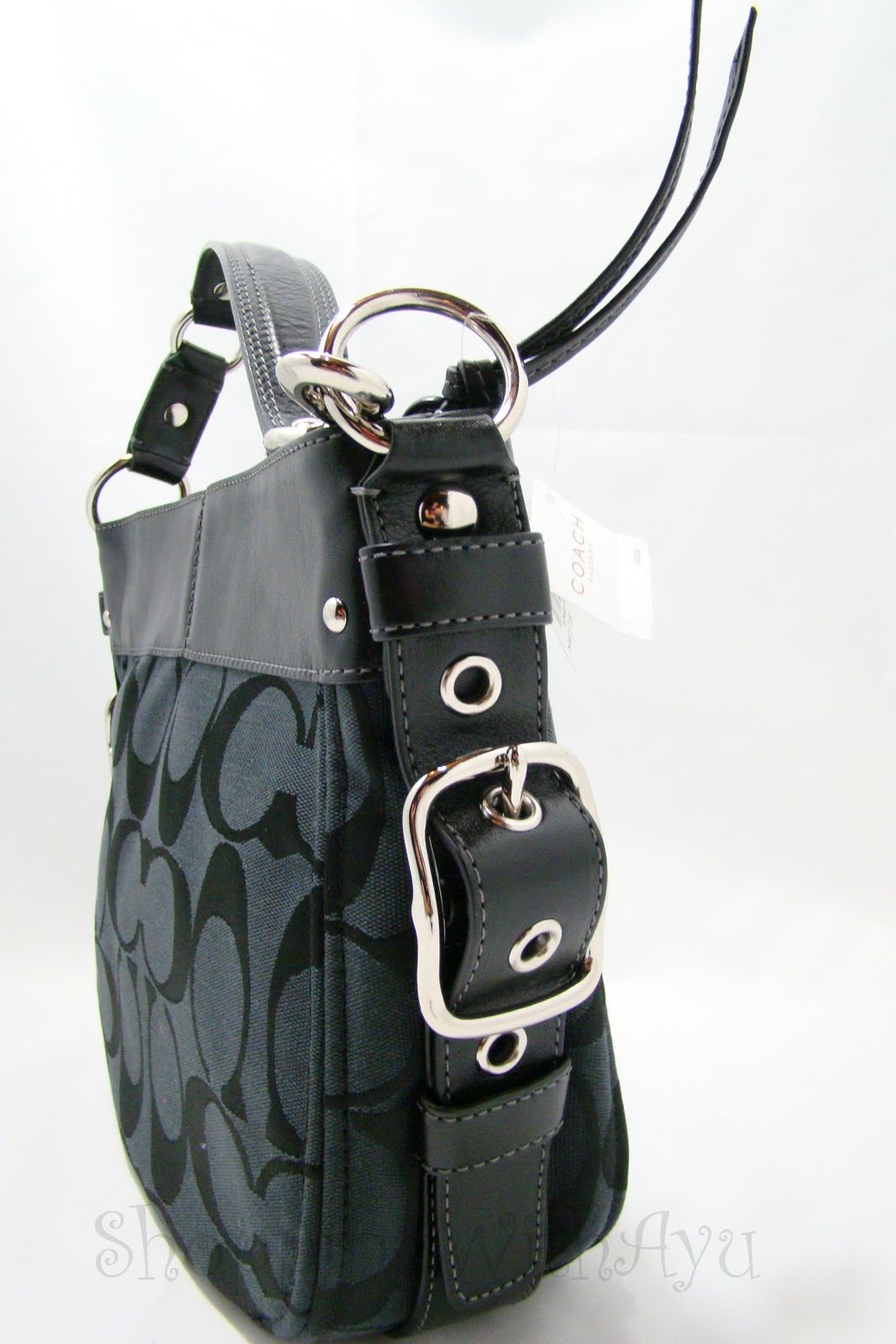 Shopping With Ayu COACH 290 Signature Zoe Style 12657 in Black/Black