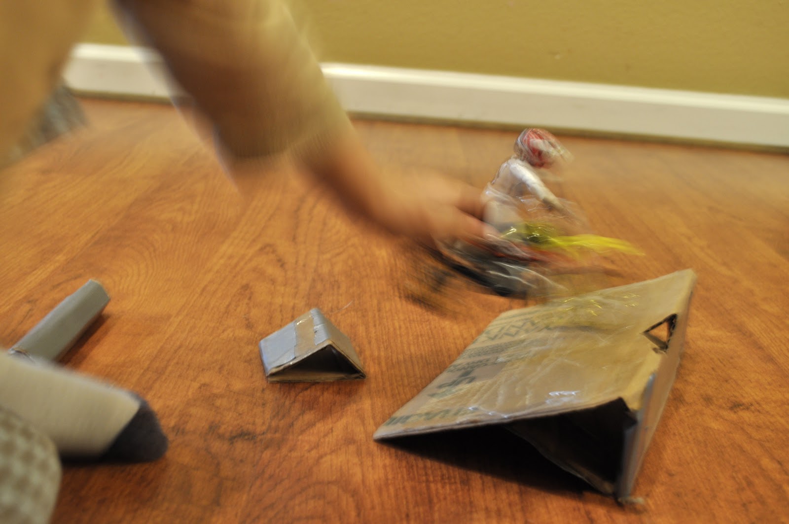 brown bobbin Cardboard Jumps