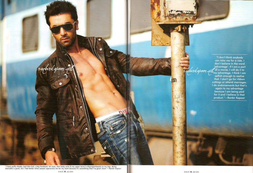 Shirtless Bollywood Men: Ranbir Kapoor