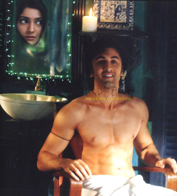 Shirtless Bollywood Men: Ranbir Kapoor
