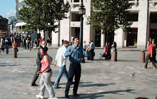 Todd Friel in London open-airing to the many people sitting on the steps of St. Paul's Cathederal