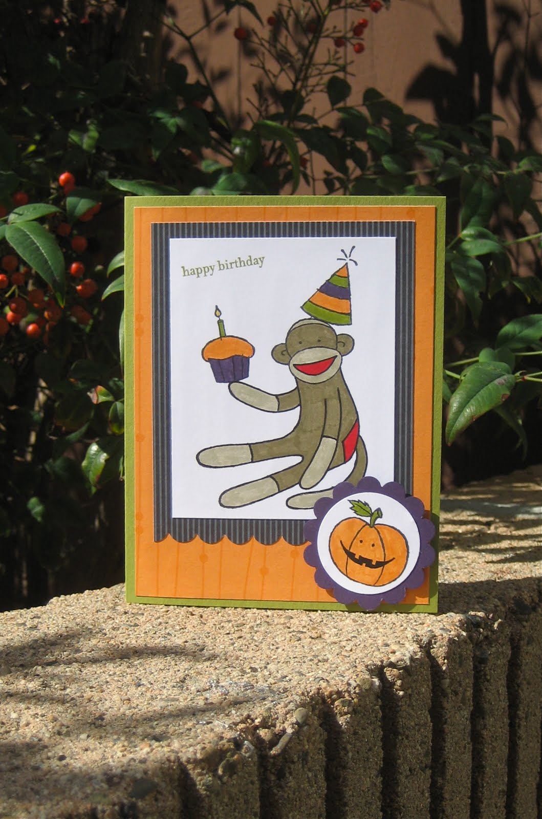 Random Craft: Halloween Birthday Card