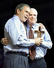 Bush McCain Hug - McCain is still his butt boy