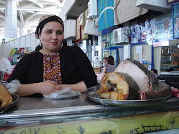 Sturgeon Vendor in Ashgabat