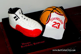 Salt Cake City: Air Jordan Shoe & Basketball Cake