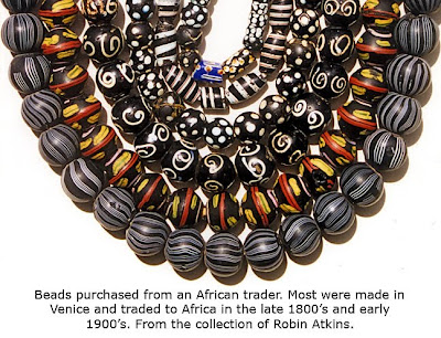 African trade beads, Robin Atkins collection