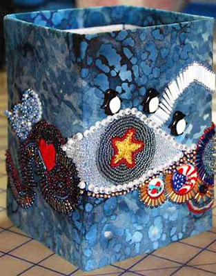 bead embroidery by Angela Plager, Wayne's Box