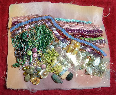 bead journal project, Julie Cook, Yellowstone Impressions