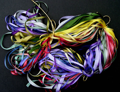 silk ribbons from Nancy's Sewing Basket, Seattle