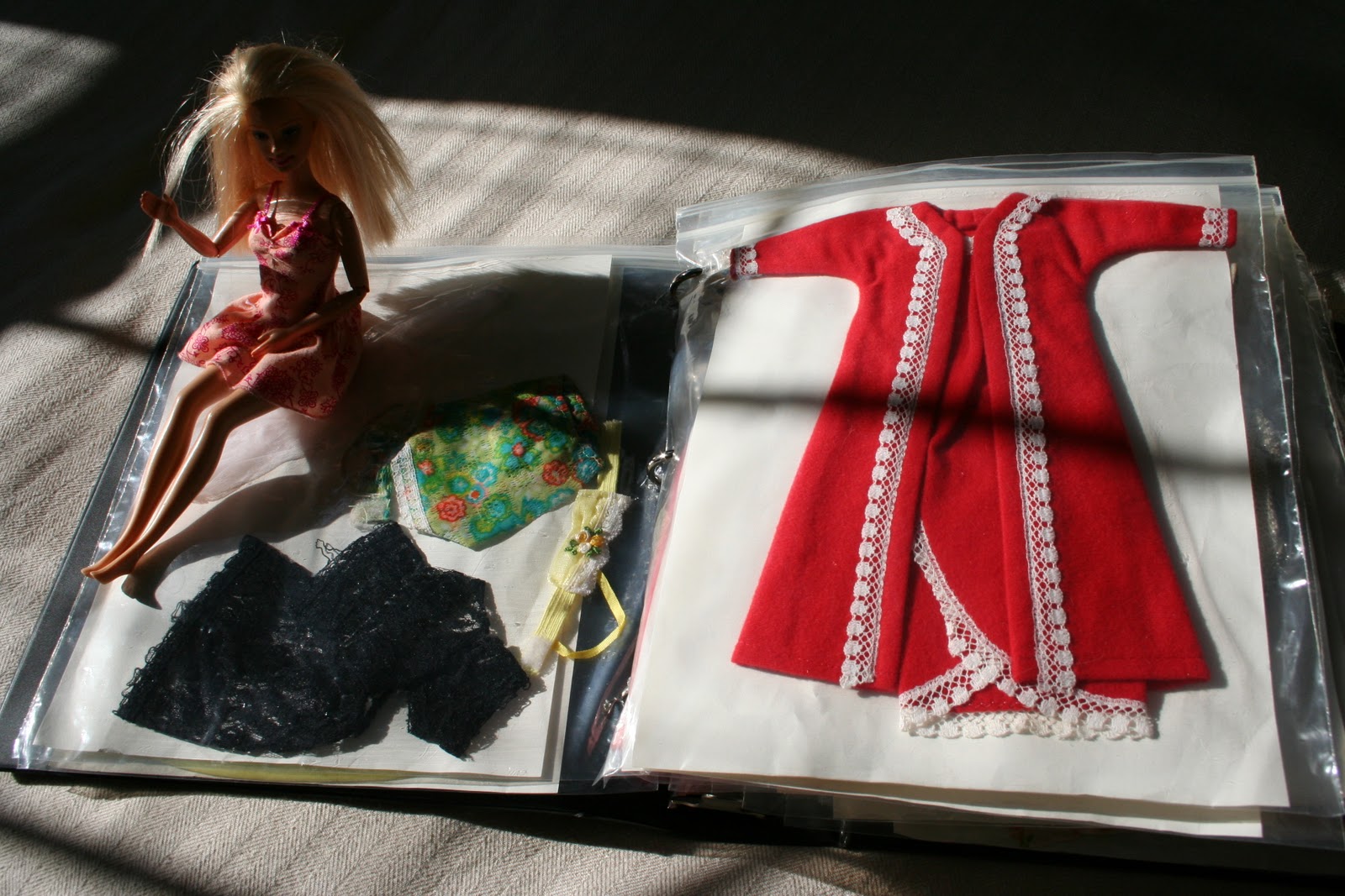 Pink and Green Mama * Getting Organized Storing Barbie Doll Clothing