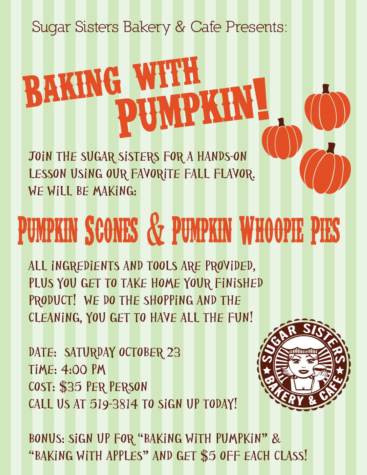 Sugar Sister's bakery blog