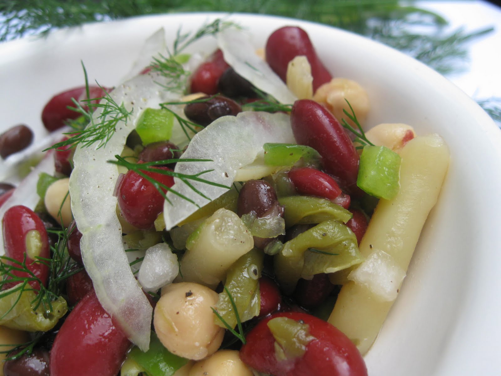 Fatback and Foie Gras Marinated Bean Salad Stands Up to Summer's Heat