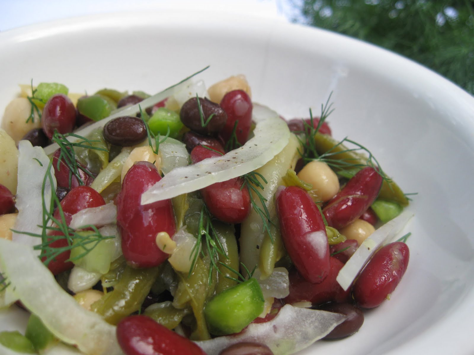 Fatback and Foie Gras Marinated Bean Salad Stands Up to Summer's Heat