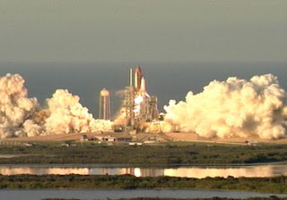 Space Shuttle Atlantis lifts off on mission STS-117. Image credit: NASA.