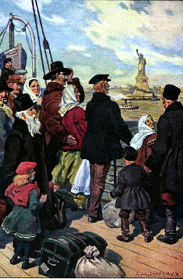 IMMIGRANTS' FIRST VIEW OF AMERICA