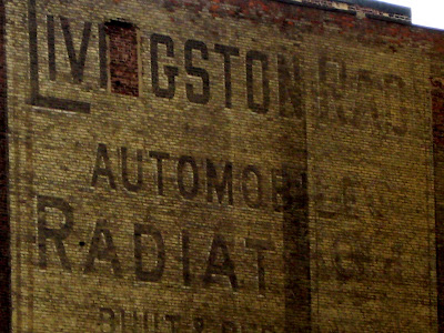 Vintage Wall Sign Livingston Automobile Radiators