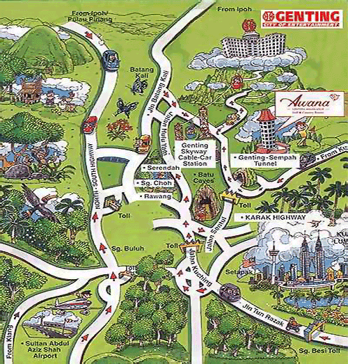 GENTING HIGHLAND RESORT MAP