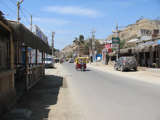 Downtown Mancora before the busy season
